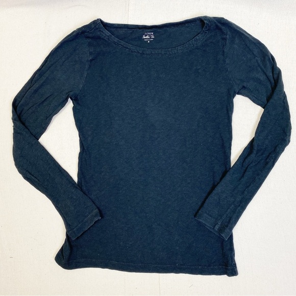 J. Crew Long Sleeve Painter Tee in Black size small - Picture 1 of 4